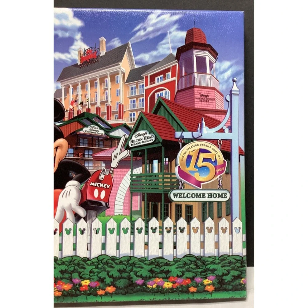 Disney Vacation Club 15th Anniversary Commemorative Giclee Print 14x11